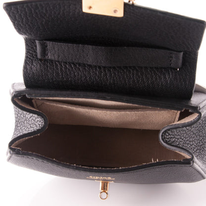 Chloe Grained Lambskin Nano Drew Shoulder Bag Black 5 of 7