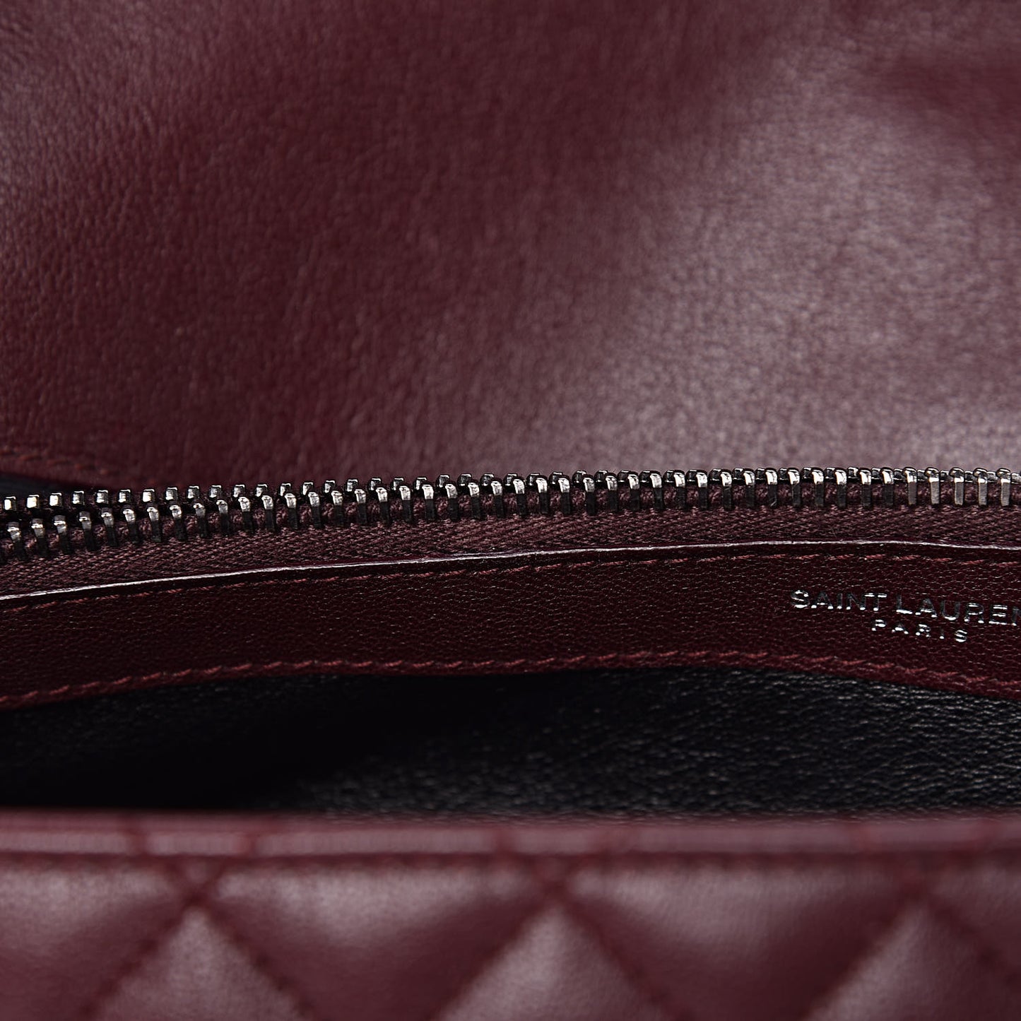 Calfskin Mixed Matelasse Triquilt Large Monogram Envelope Satchel Bordeaux