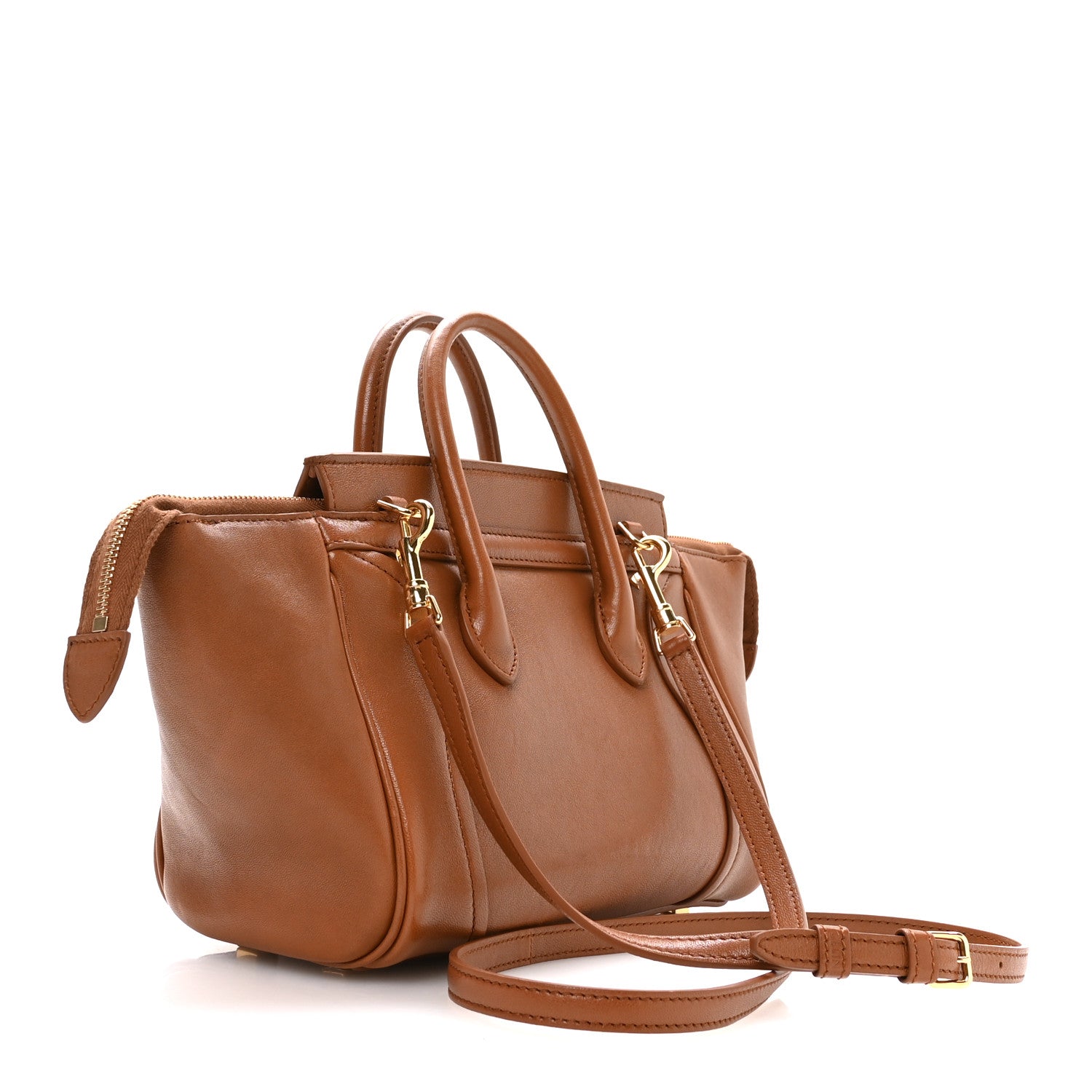 Celine Supple Shiny Lambskin Little New Luggage Soft Tan 2 of 10