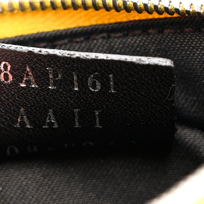 Fendi Vitello Cruise F is Fendi Bi-Color FF 1974 Embossed Key Case Pouch Maya Black Sunflower 7 of 8