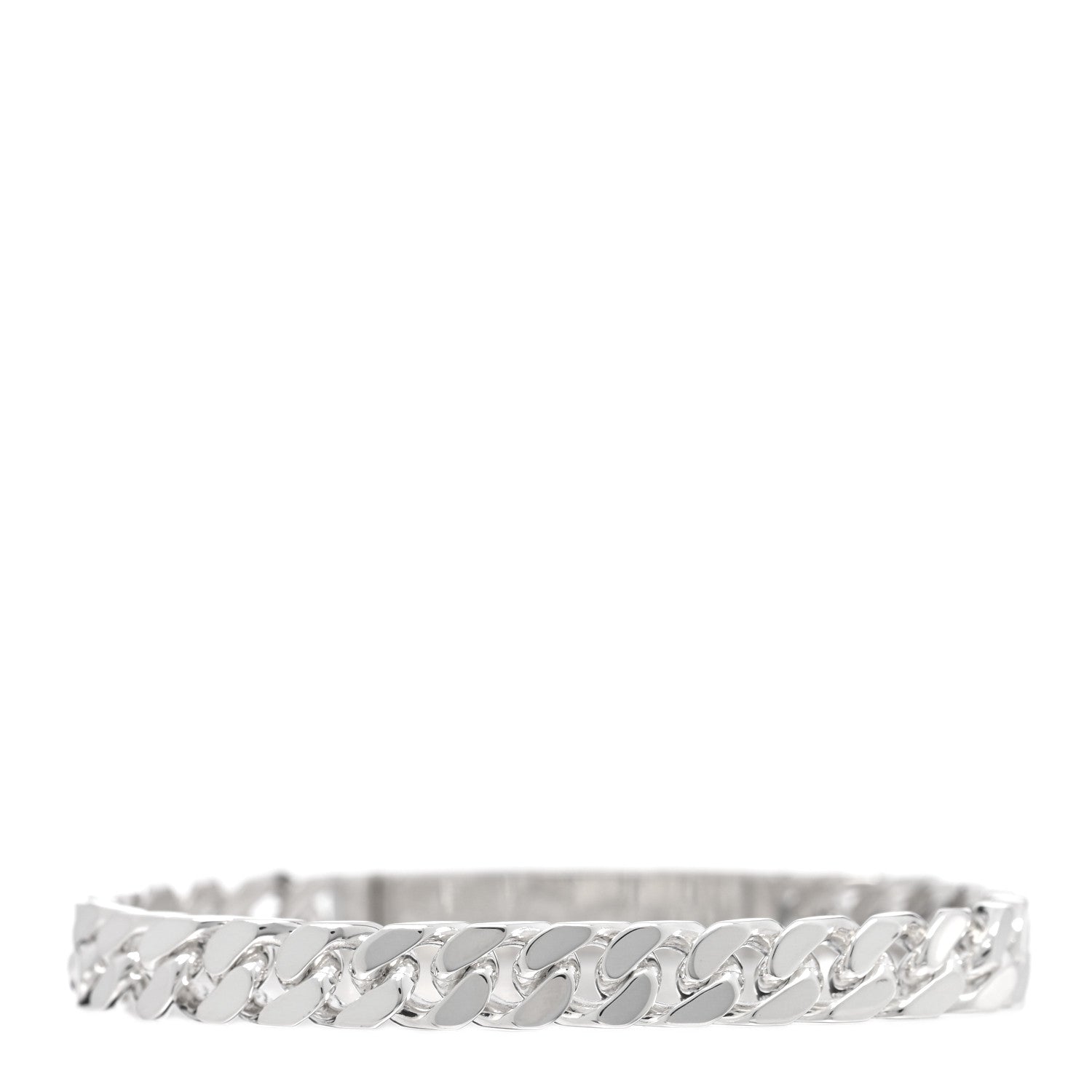Hermes Sterling Silver TPM Kelly Gourmette Bracelet SH 2 of 4
