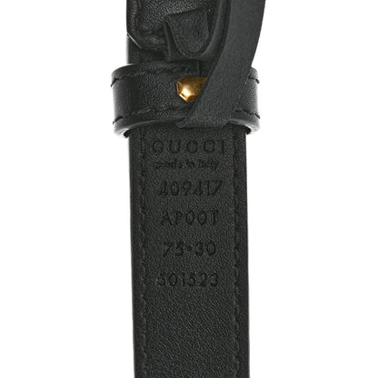 Gucci Calfskin Double G 20mm Belt 75 30 Black 5 of 6