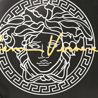 Versace Calfskin Medusa Print Zip Pouch Black 7 of 7