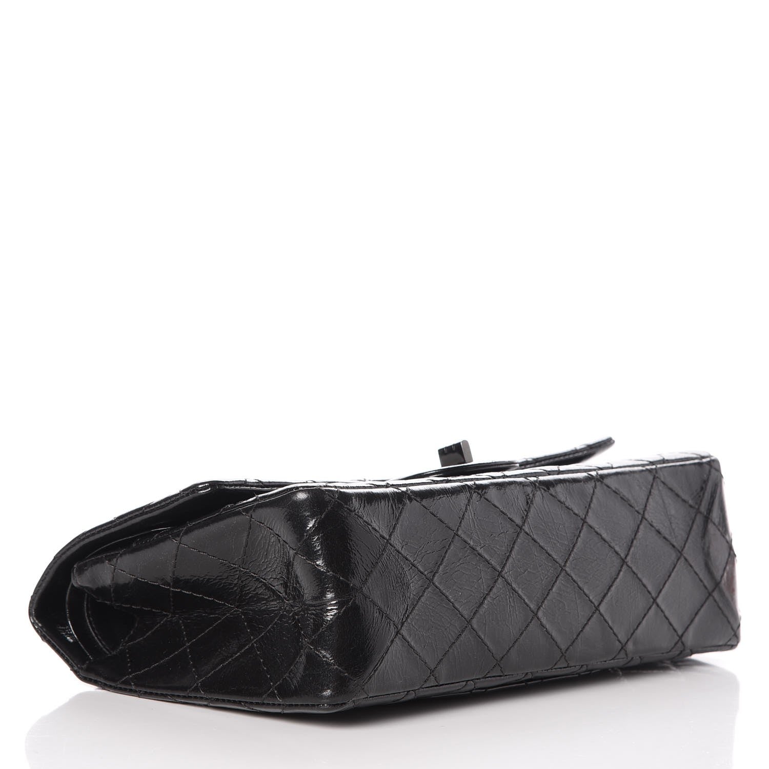 Chanel Glazed Calfskin Quilted 2.55 Reissue 225 Flap Black 5 of 9