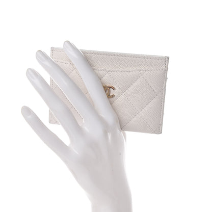 Chanel Caviar Quilted Card Holder White 2 of 14