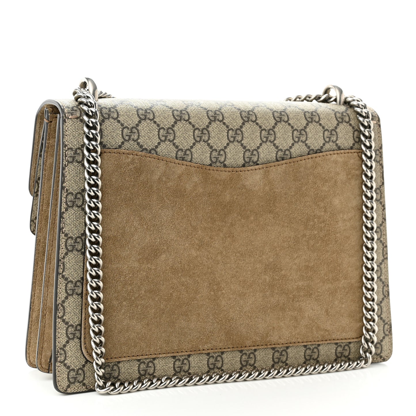 GG Supreme Monogram Medium Dionysus Shoulder Bag Taupe