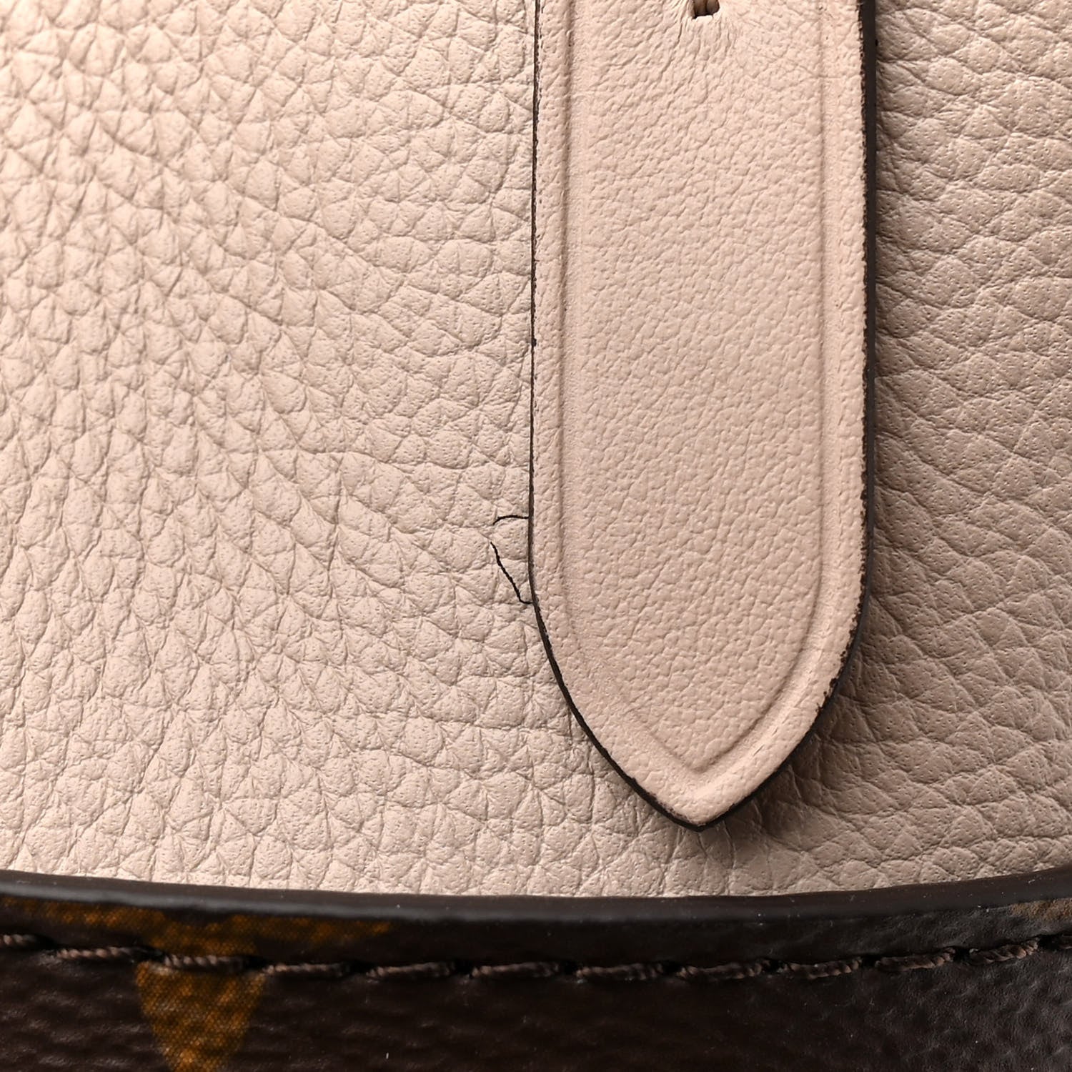 Louis Vuitton Calfskin Monogram On My Side MM Greige 10 of 10
