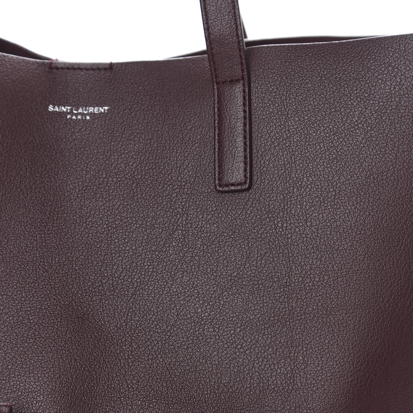 Calfskin Large Fringe Shopping Tote Amaranto