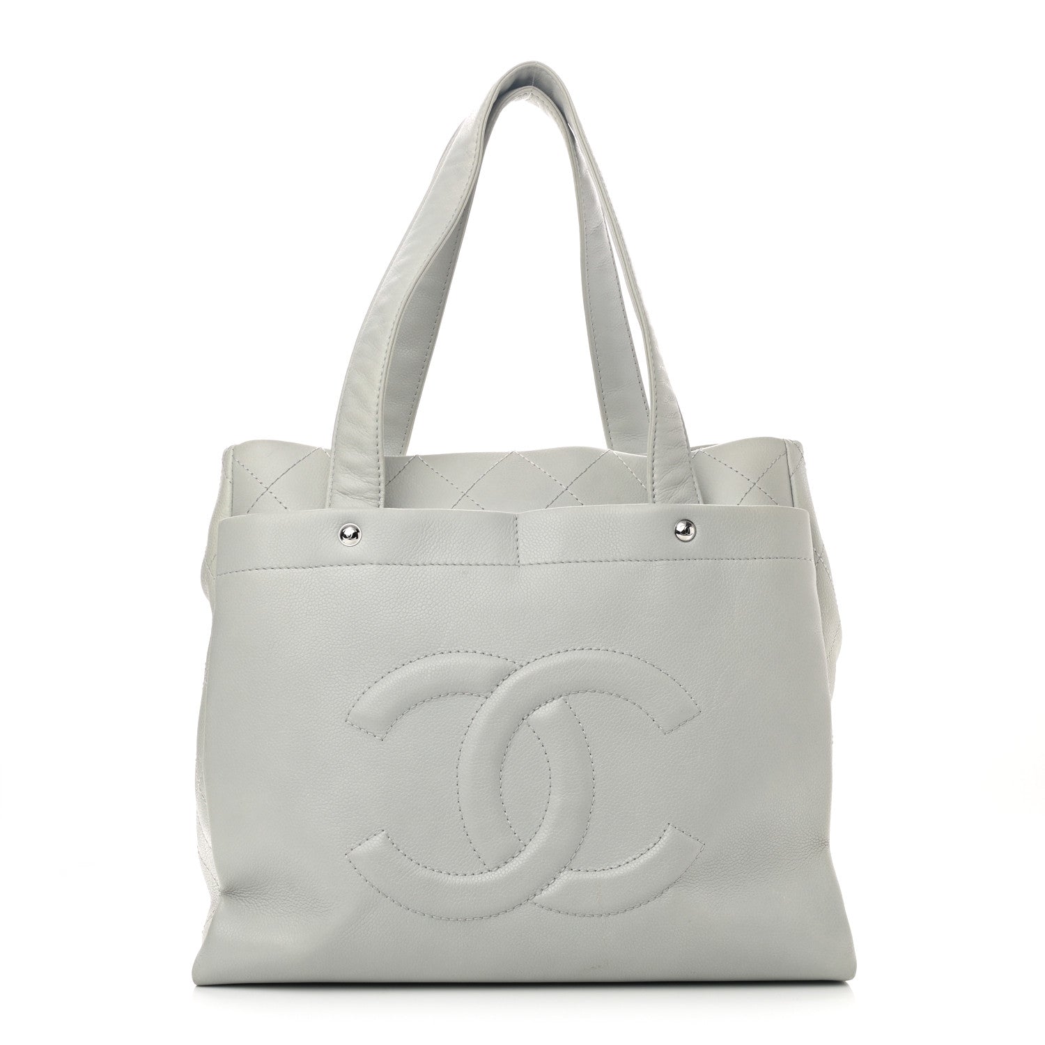 Chanel Caviar Executive Cerf Shopper Tote Grey 3 of 14