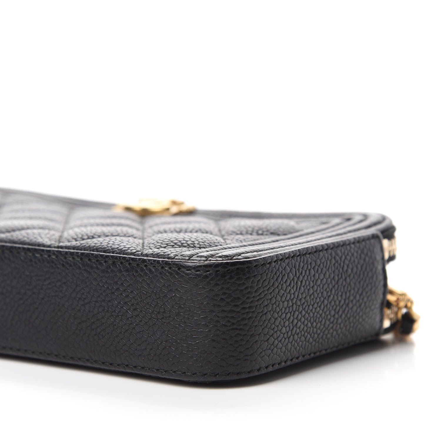 Chanel Caviar Quilted Small Boy Clutch With Chain Black 7 of 12
