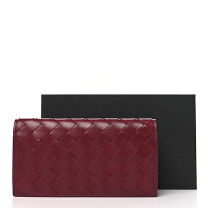 Bottega Veneta Nappa Intrecciato Flap Wallet Bordeaux 9 of 9