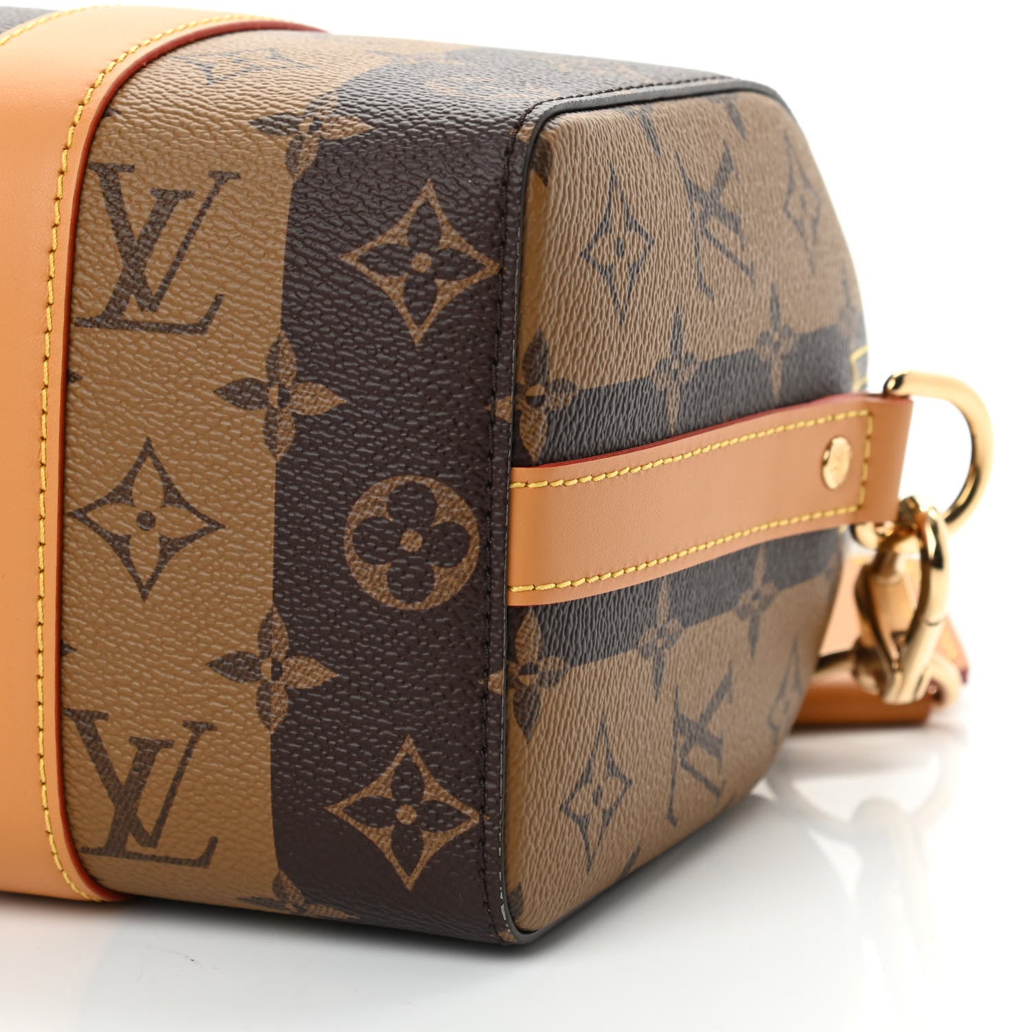Louis Vuitton X NIGO Reverse Monogram Stripes City Keepall Bandouliere Brown 9 of 11