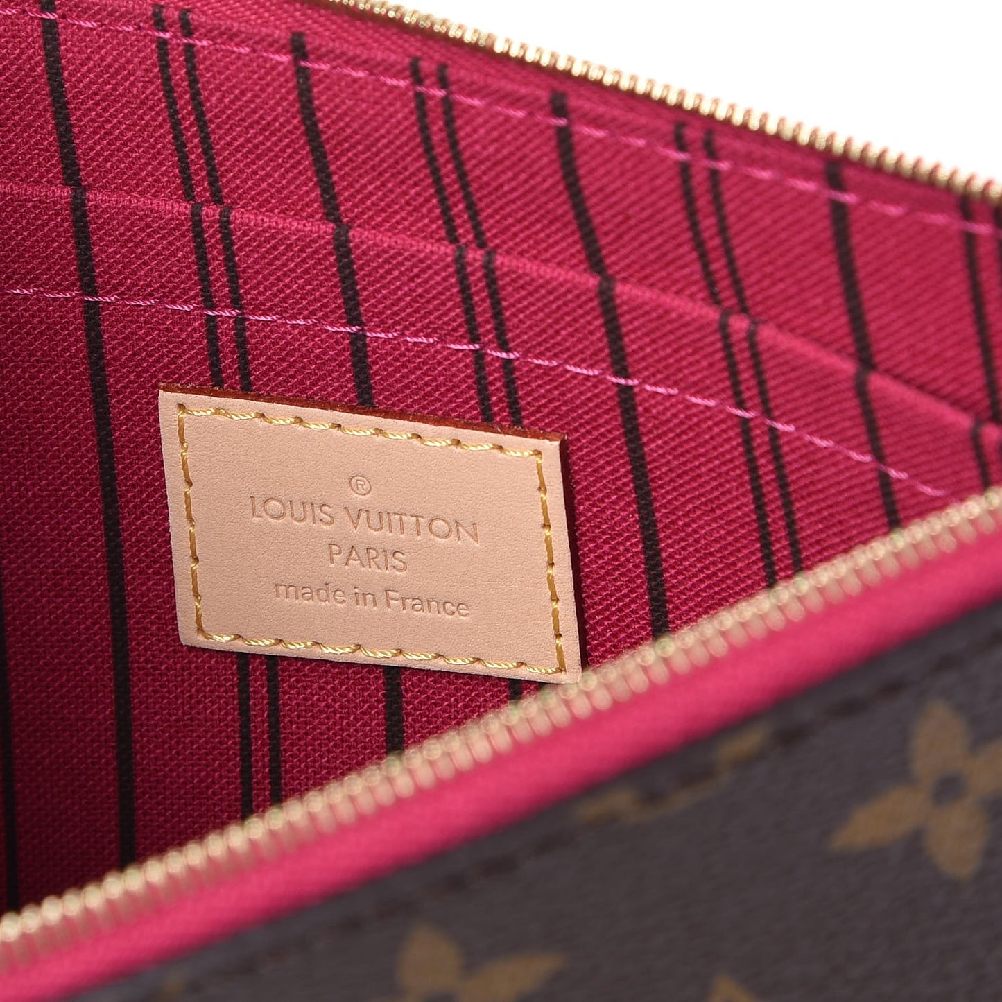 Monogram Neverfull MM GM Pochette Pivoine