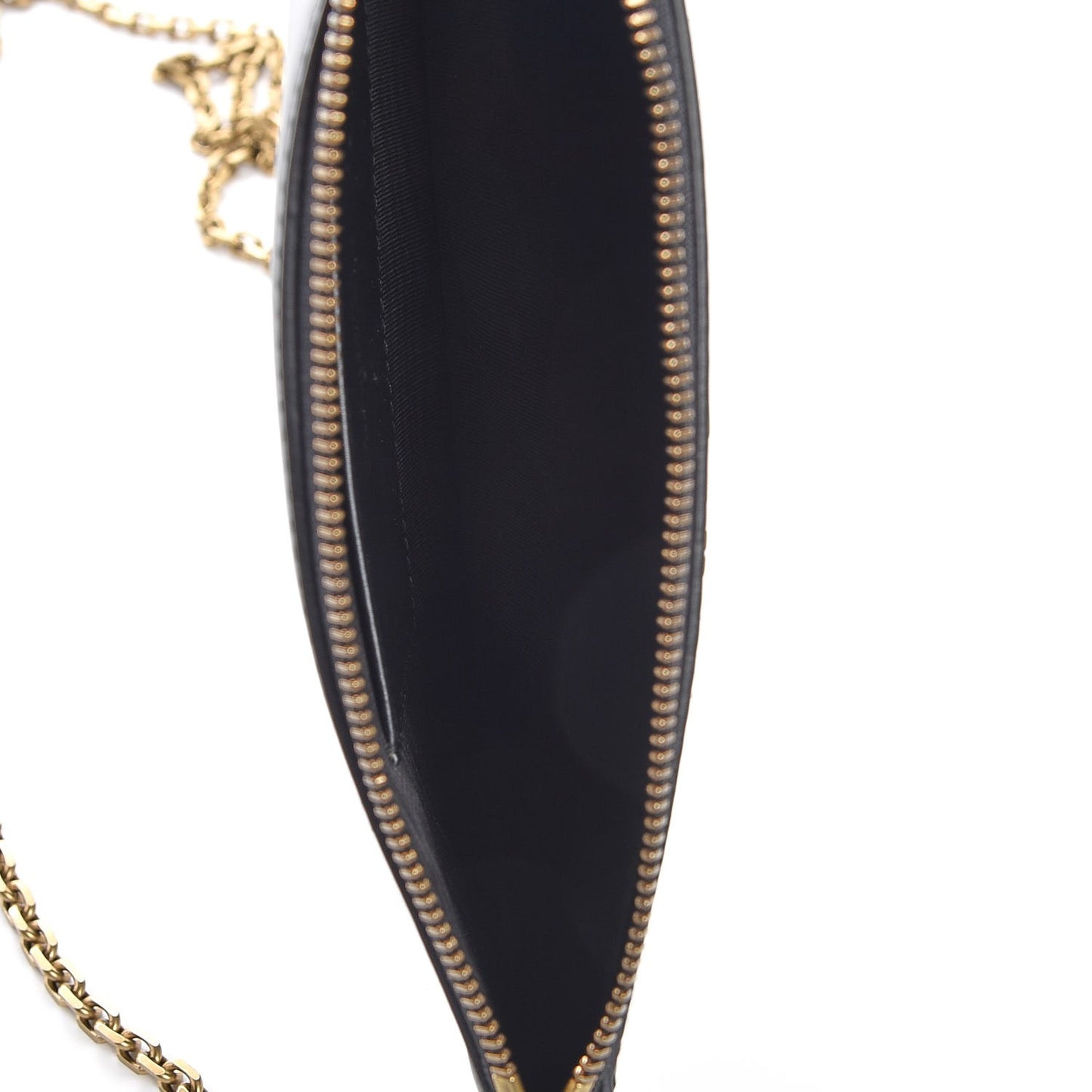 Calfskin J'adior Croisiere Chain Pouch Black