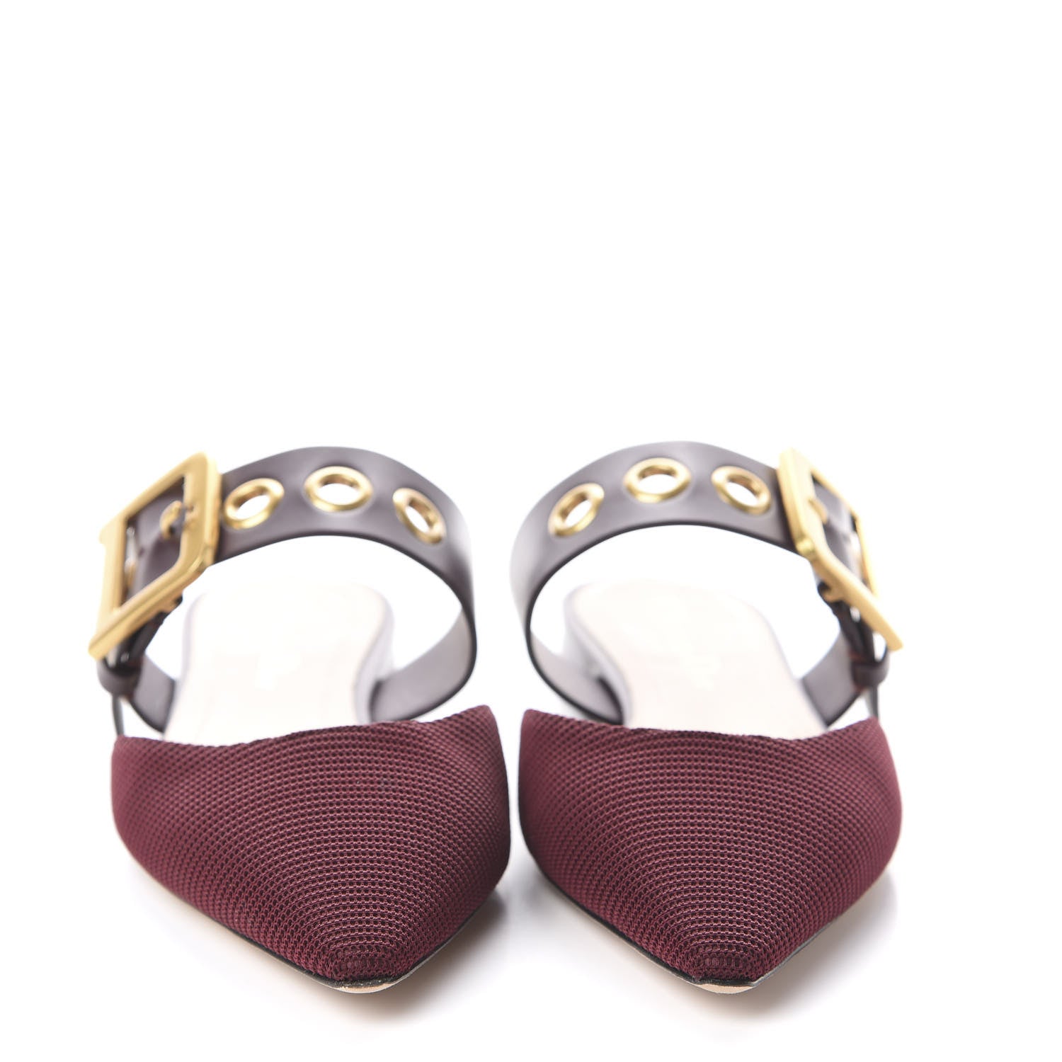 Christian Dior Technical Fabric D-Dior Ballerina Flat Mule 36 Rouge Black 2 of 7