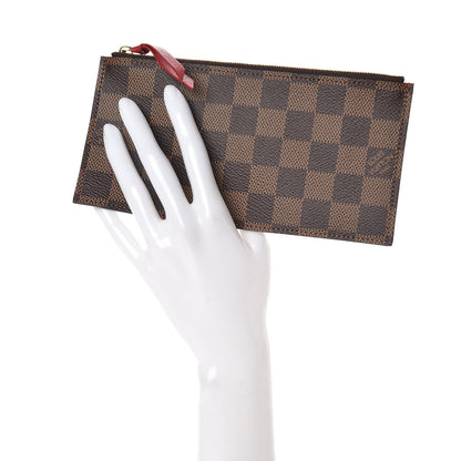 Louis Vuitton Damier Ebene Felicie Chain Wallet Zippered Insert 2 of 6