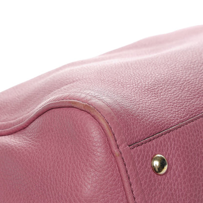 Gucci Pebbled Calfskin Medium Soho Shoulder Bag Fresia Rose 5 of 15