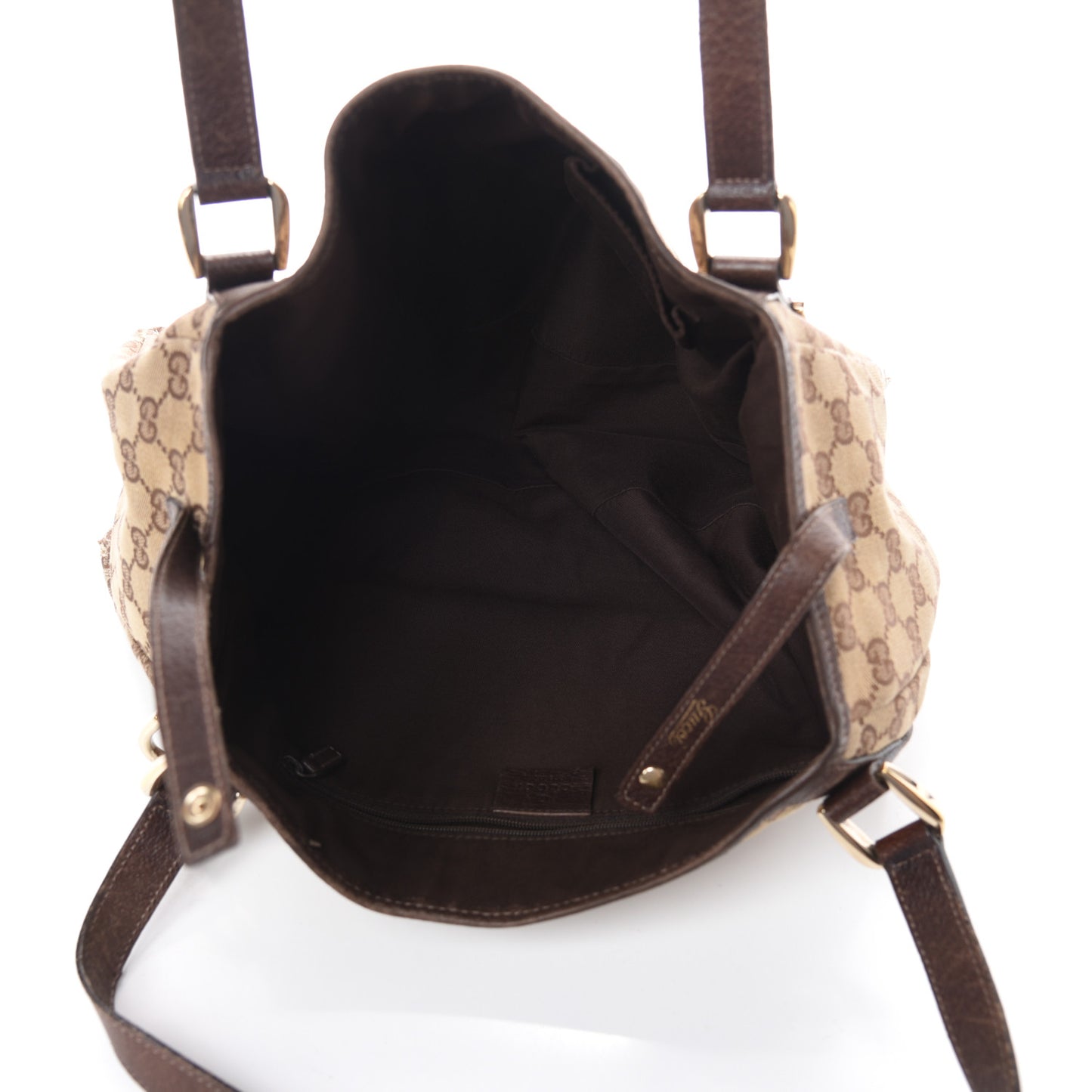 Monogram Medium Abbey Shoulder Bag Dark Brown