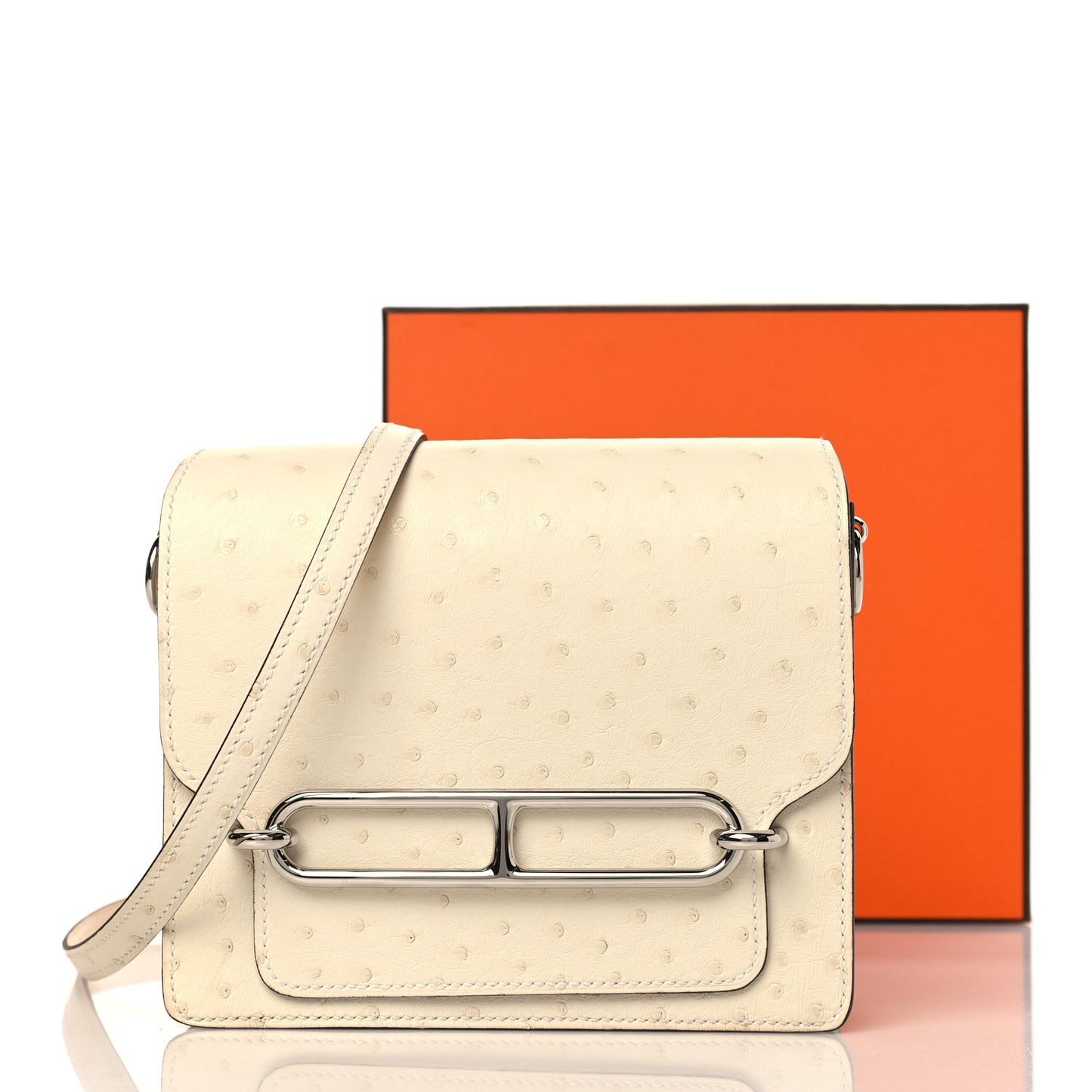 Ostrich Mini Sac Roulis Nata