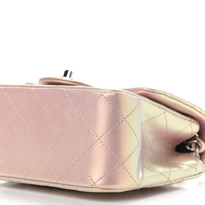 Chanel Iridescent Lambskin Quilted Mini Square Flap Pink 9 of 12