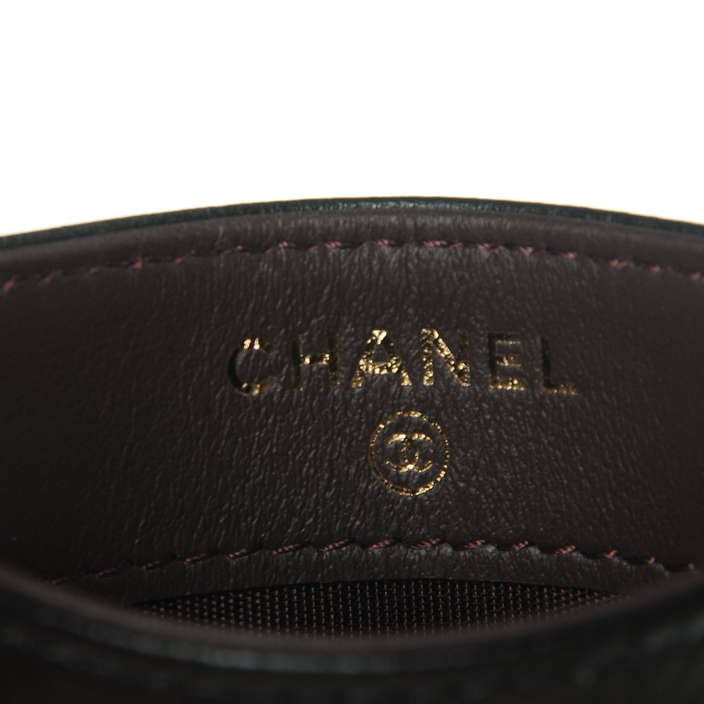 Calfskin CC Card Holder Black