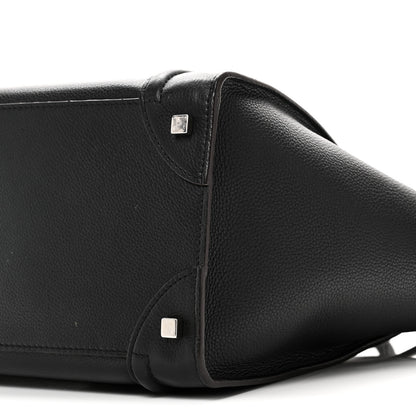 Celine Drummed Calfskin Mini Luggage Black 9 of 9