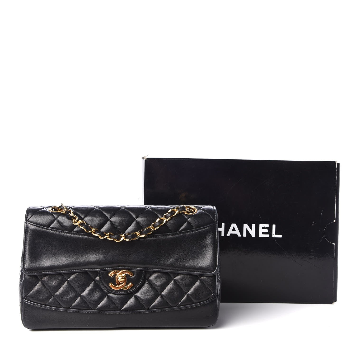 Chanel Lambskin Quilted Small Single Flap Black 11 of 11