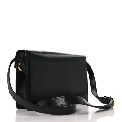 Gucci Textured Calfskin Small Torchon GG Ring Shoulder Bag Black 3 of 9