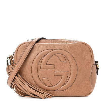 Gucci Pebbled Calfskin Small Soho Disco Bag Rose Beige 1 of 10