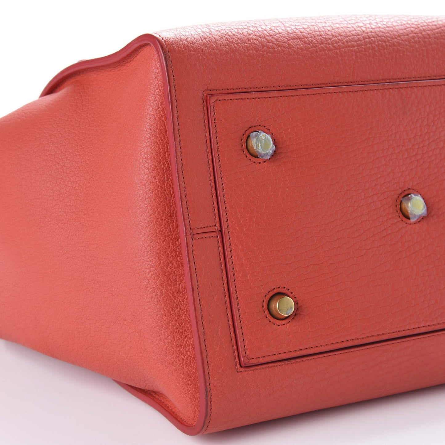 Crisped Calfskin Large Tie Knot Tote Red