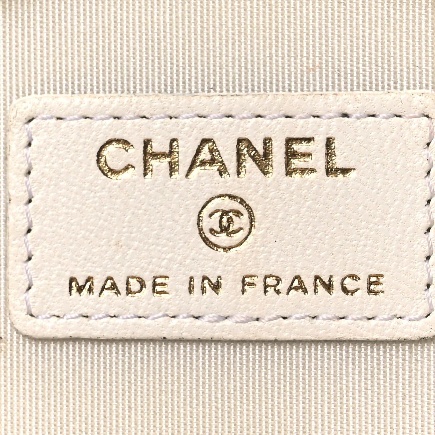 Chanel Lambskin Quilted Round Small Vanity Case With Chain White Black 6 of 13