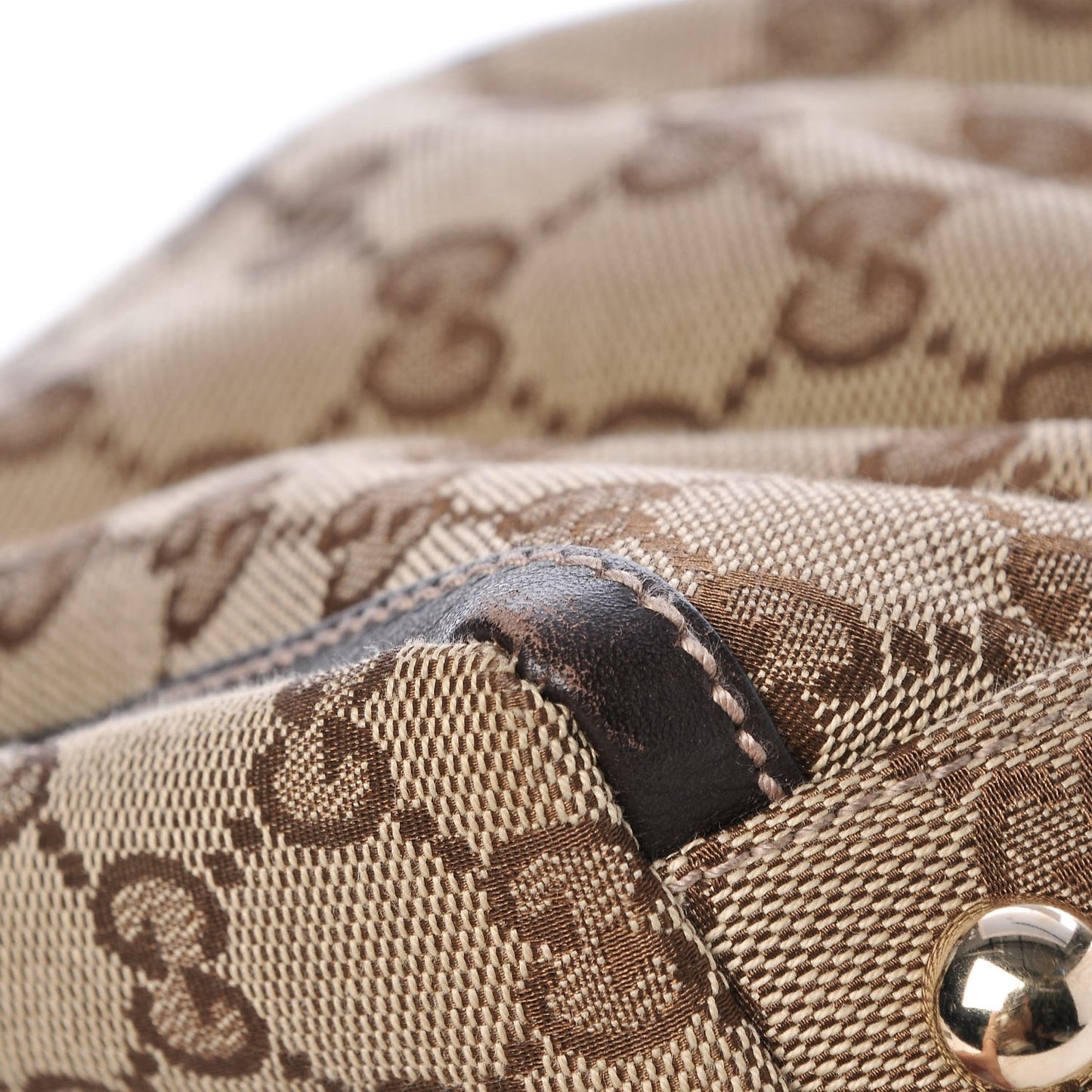 Monogram Large D Gold Hobo Dark Brown