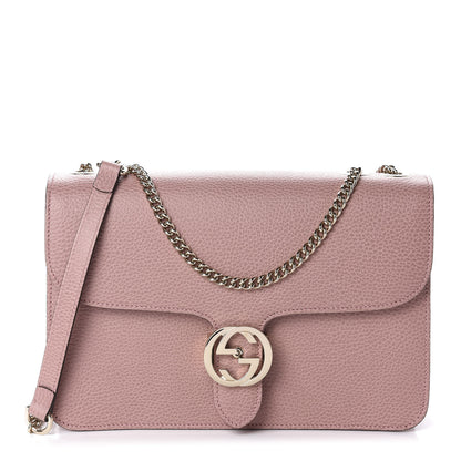 Gucci Dollar Calfskin Interlocking G Shoulder Bag Soft Pink 1 of 10