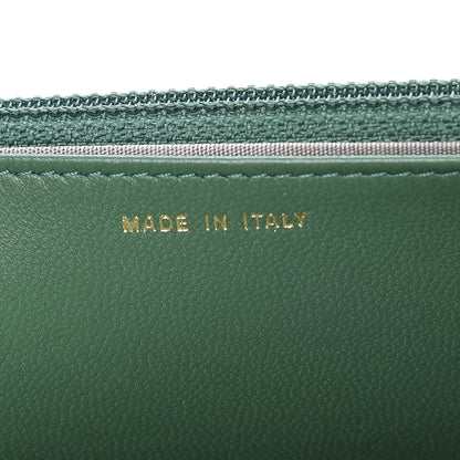 Chanel Python Wallet on Chain WOC Green 7 of 10