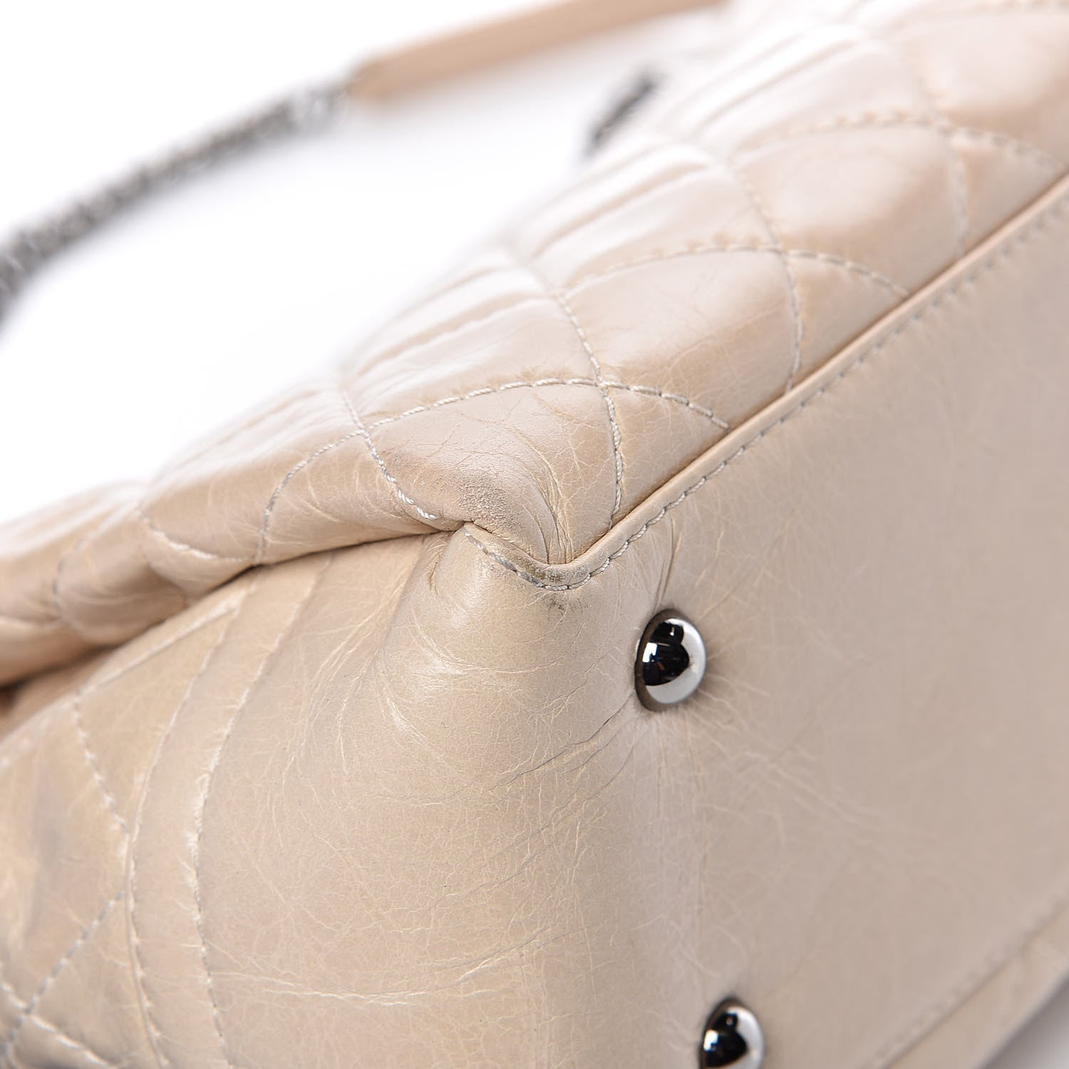 Chanel Glazed Calfskin Quilted Medium Lady Pearly Flap Light Beige 10 of 12