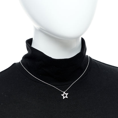 Tiffany Platinum Diamond Star Pendant Necklace 2 of 4