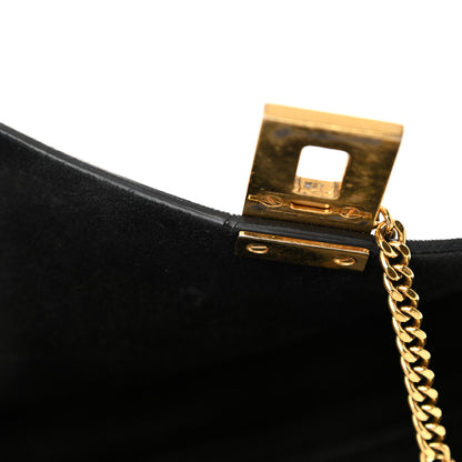 Chloe Suede Smooth Calfskin Medium Drew Shoulder Bag Black 11 of 13