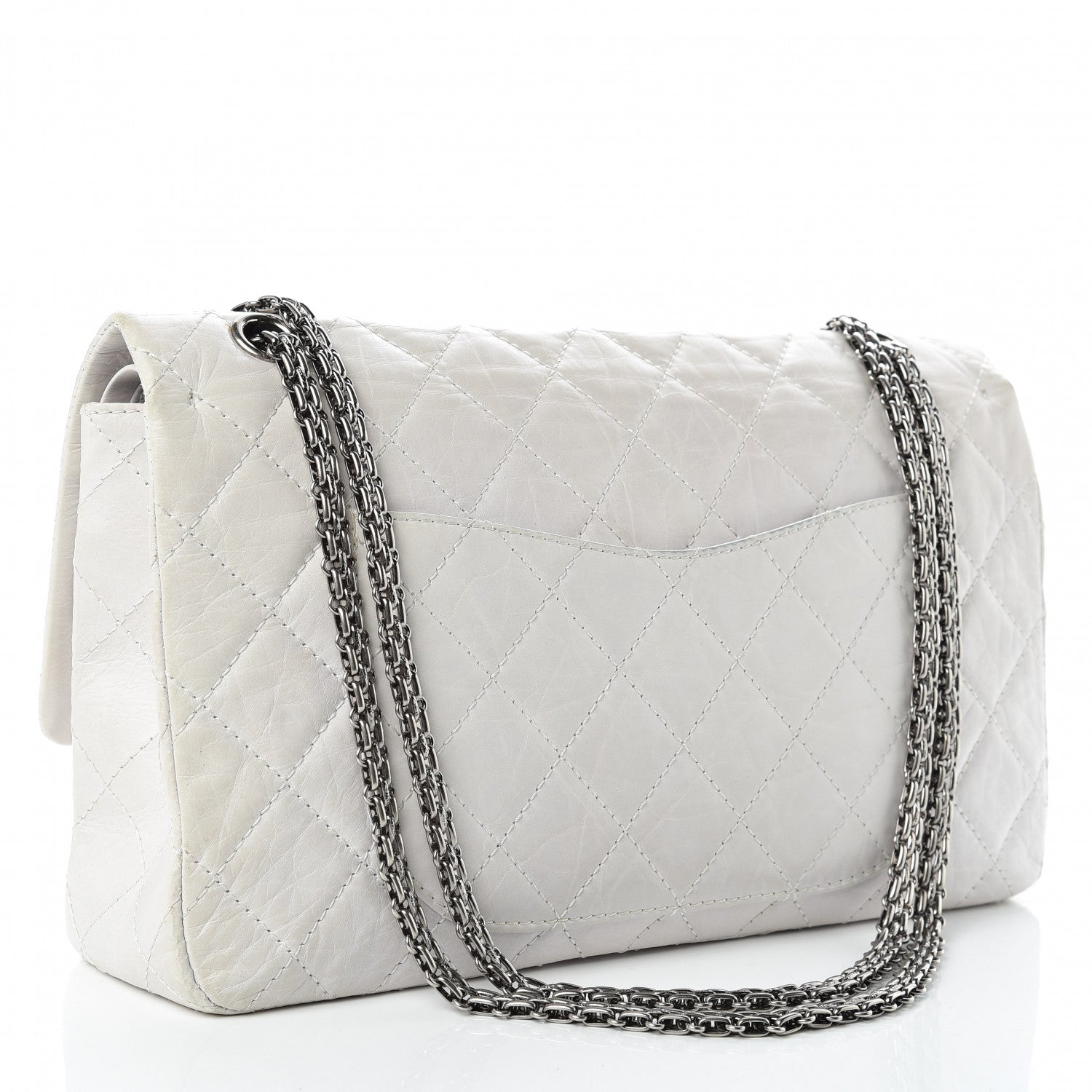 Chanel Aged Calfskin 50th Anniversary 2.55 Reissue 227 White 3 of 19