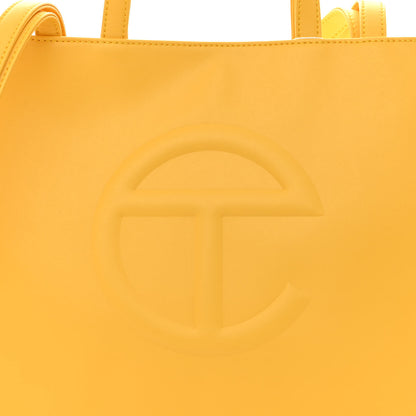 Telfar Vegan Leather Medium Shopping Bag Yellow 9 of 11