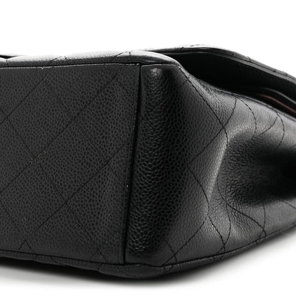 Chanel Caviar Quilted Maxi Double Flap Black 10 of 12