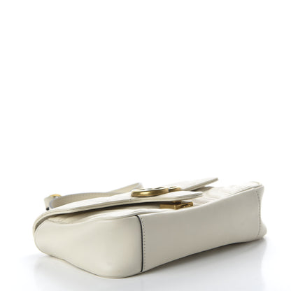 Gucci Calfskin Matelasse Mini GG Marmont Shoulder Bag White 4 of 12