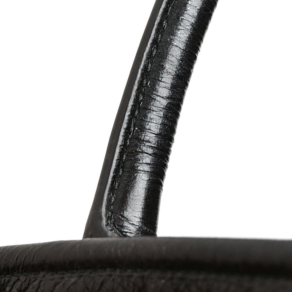 Prada Glossy Calfskin Triangle Medium Bonnie Shoulder Bag Black 9 of 12