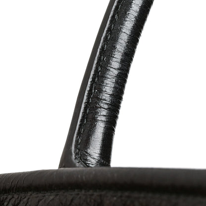 Prada Glossy Calfskin Triangle Medium Bonnie Shoulder Bag Black 9 of 12