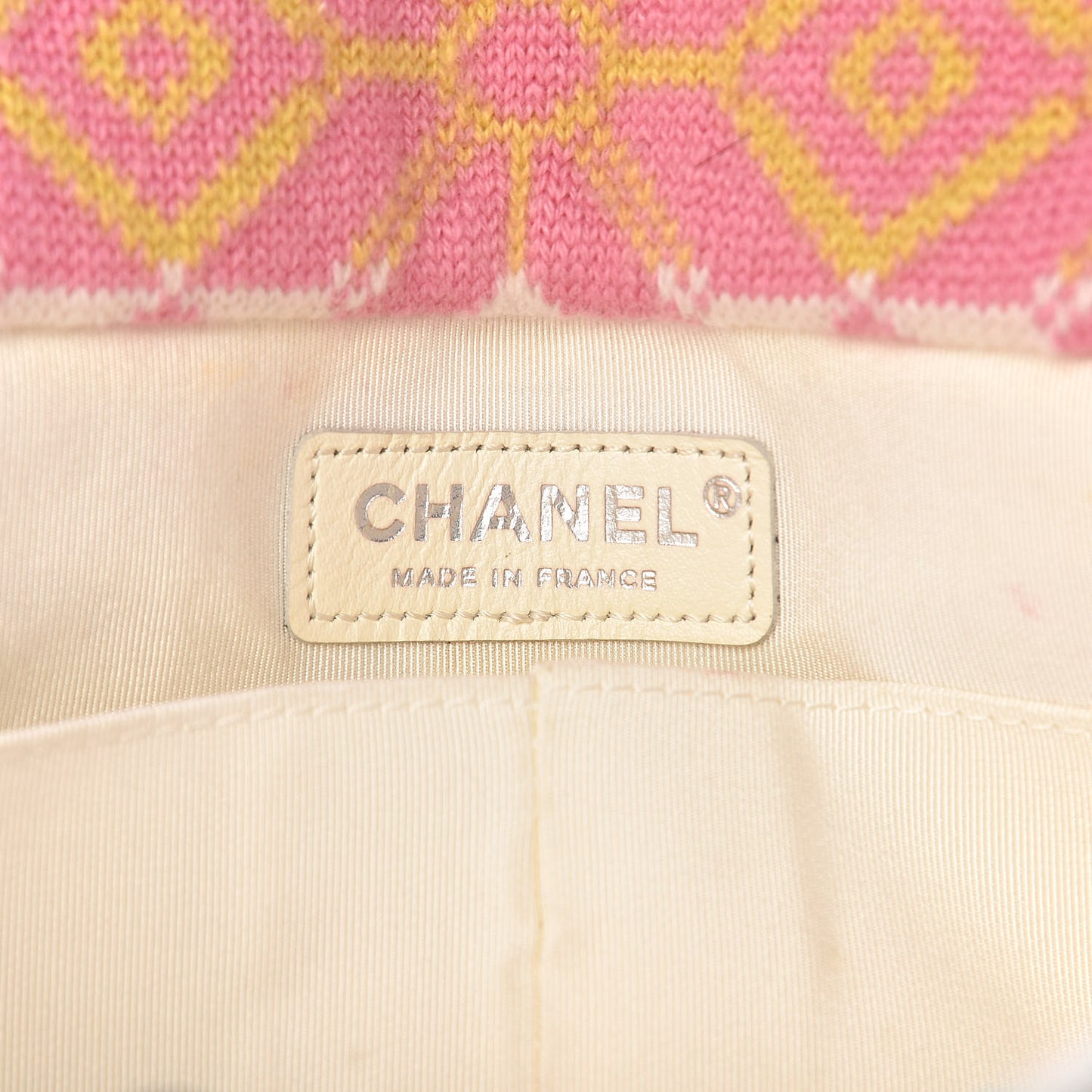 Cashmere Knit Medium Single Flap Multicolor White