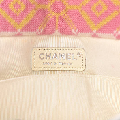 Chanel Cashmere Knit Medium Single Flap Multicolor White 6 of 14