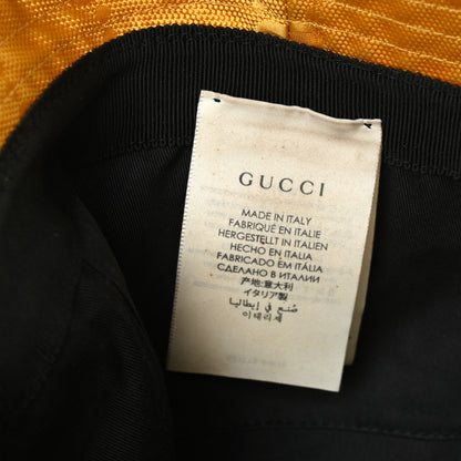 Gucci Econyl Nylon Monogram Off The Grid Bucket Hat L Crop Black 7 of 8