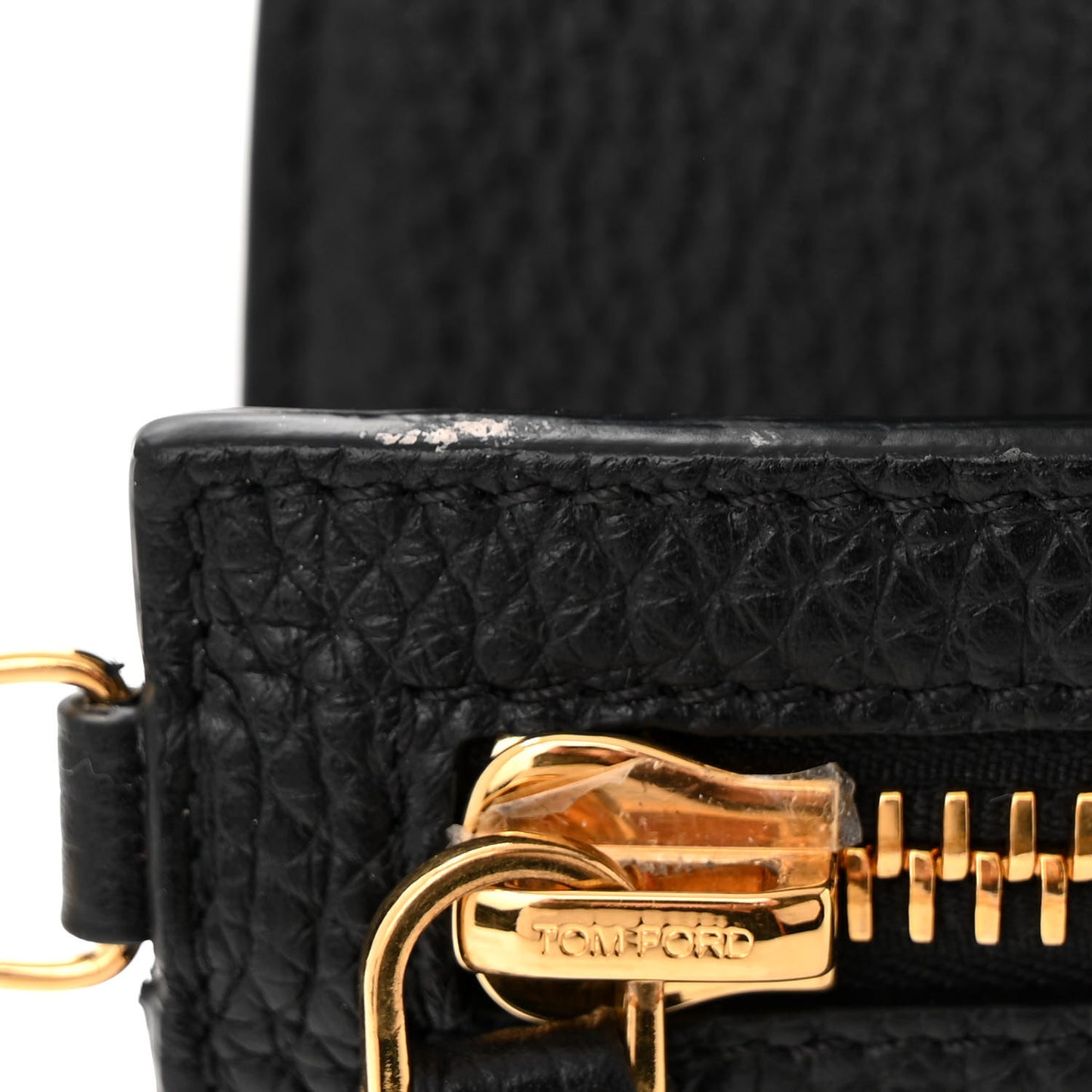 Pebbled Calfskin Small Alix Padlock Zip Hobo Bag Black