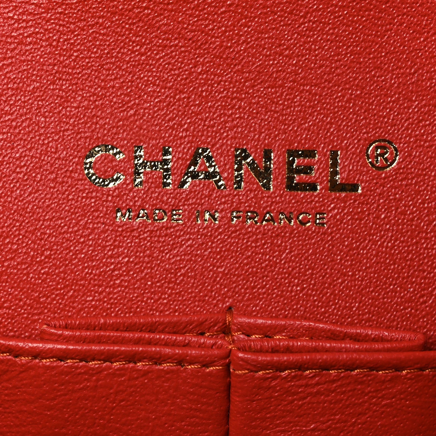 Chanel Caviar Quilted Medium Double Flap Light Red 6 of 12