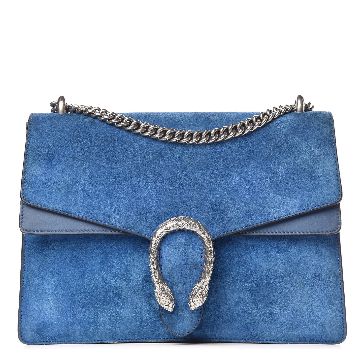 Suede Medium Dionysus Shoulder Bag Blue