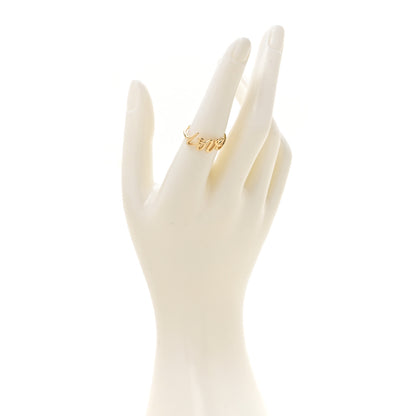 Tiffany 18K Yellow Gold Paloma's Graffiti Love Ring 56 7.5 2 of 6